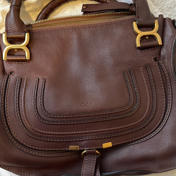 Chloe Marcie burgundy bag - Picture 11 of 13